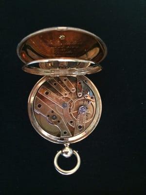 We also service vintage pocket watches! (1895 Vacheron Constantine)