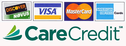 In addition to vision insurance and cash payments, Eyes For Life accepts all major credit cards, debit cards and Care Credit Financing.