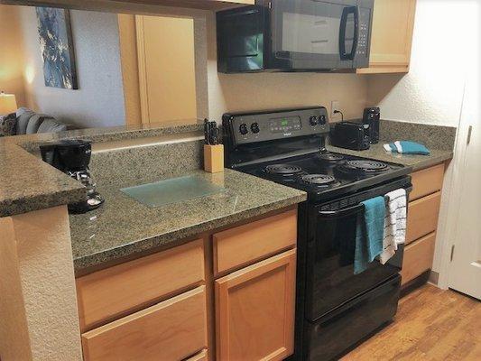 Real Granite in every Remodeled Unit