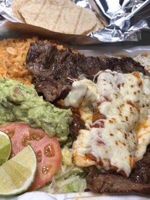 Una  carne asada ala tampiqueña diner Jalisco express.  Of oak lawn.