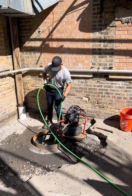 Sewer line Hydro jetting and camera inspection