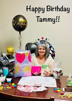 Happy Birthday Tammy!!! We hope you have an amazing day! Help us wish Tammy a very Happy Birthday!