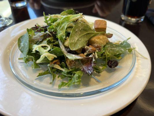 House, salad with buttermilk  basil dressing