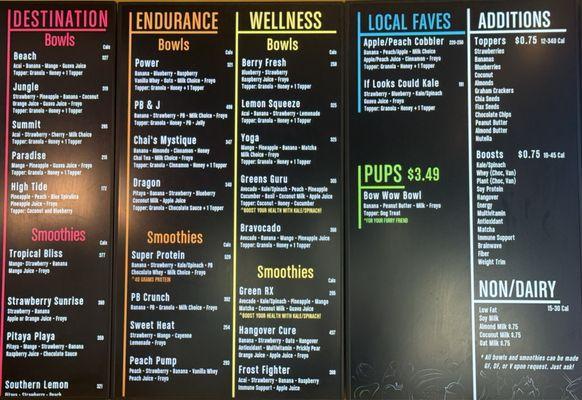 Menu as of 4/29/24