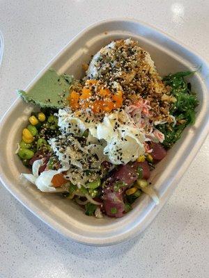 Build Your Own Medium Poke Bowl - 3 scoops of protein