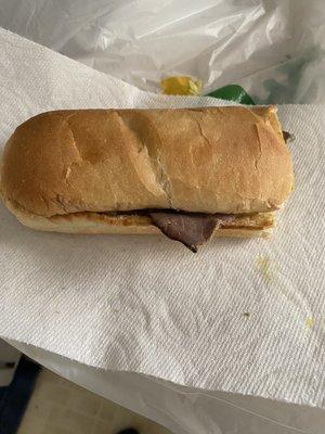 Half of a footlong.