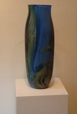 Dawson Kellog glass vase at Marcia Evans Gallery