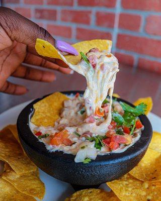 Bean queso dip