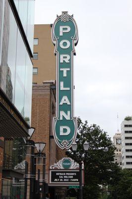 An old theater sign.