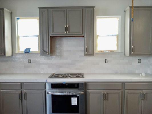 Naurelle Countertops W/ White Cloe subway