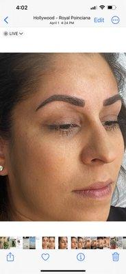 Beautiful eyebrows... done by Liz