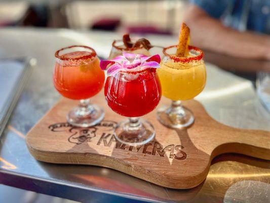 Margarita flight! Gorgeous presentation