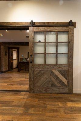 Reclaimed wood sliding doors and exterior gates built by our in house team of highly skilled licensed contractors and carpenters!