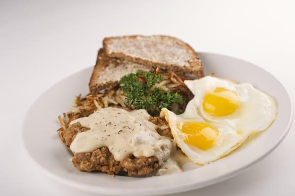 Country Fried Steak and Eggs