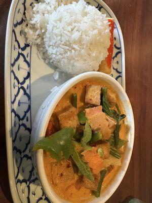 Red curry tofu