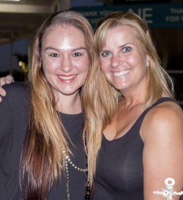 Ms Ashley and Ms JJ after performing with the Miami Dolphins Cheerleaders and Cirque du Soleil in the New Years Eve halftime show