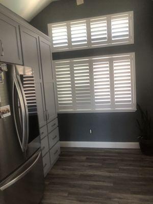 New paint and plantation shutters from budget blinds