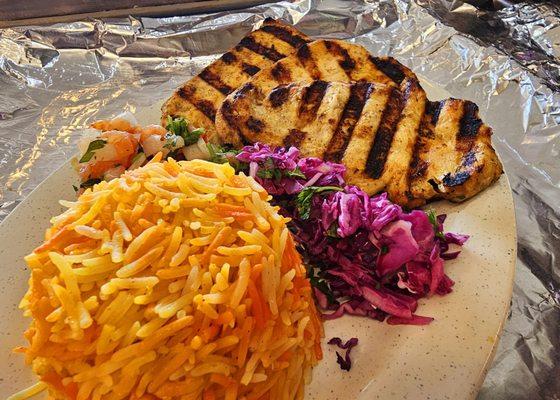 Grilled chicken entree