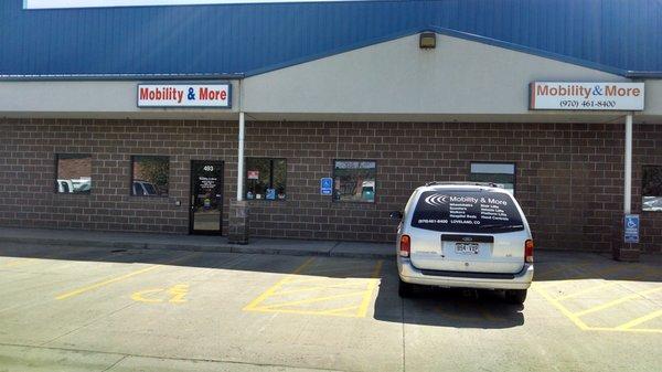 Our store front at 493 N. Denver Ave. Loveland, CO 80537.