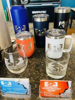 Laser Etched Cups and Mugs