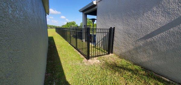 Black aluminum fence 4ft 5ft and 6ft tall