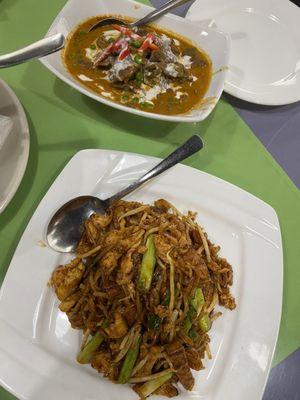 Pad Thai & 54. Panang Curry