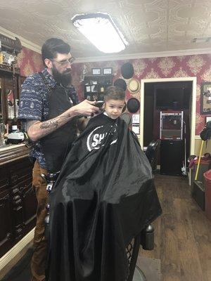 Loved our experience here!! It's the haircut that I have been imagining for my son!!