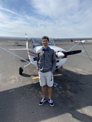 Congratulations to Brett Bickerstaff on passing his private pilot checkride!