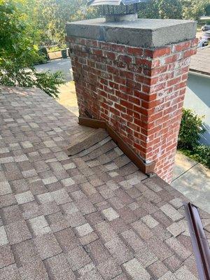 Owens Corning Cool Roof Shingles - Chimney Cricket