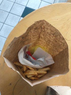 Traditional burger and fries, LA style!  Happy Memorial Day weekend