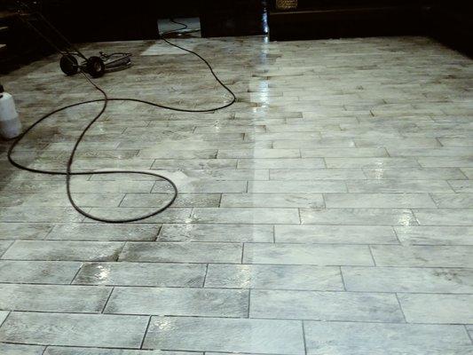 Regularly surface cleaning floors loosens set in dirt and grime that cannot be removed using just using a mop