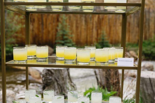 Our custom lemonade wall!