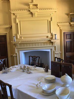 Dining room in the family residence