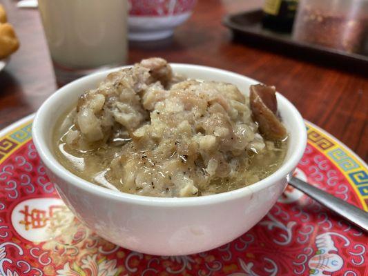 Teochew siu mai - meatball in broth