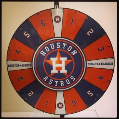 30" Custom Promotional wheel for the Houston Astros