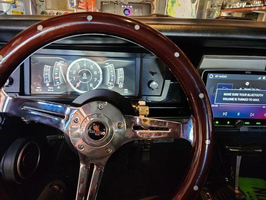 Autometer Digital Dash Installed by MG