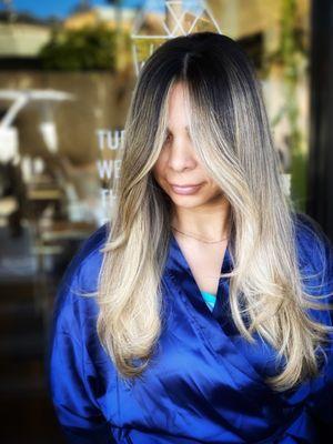 Blonde/ Bronde 
 Brunette Balayage by Brooke