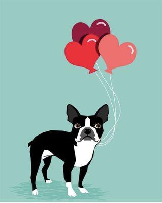 Happy Valentine's Day from Alabama Boston Terrier Rescue!