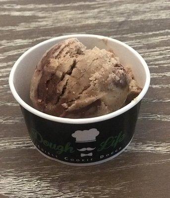 Nutella and Espresso infused small scoop of cookie dough