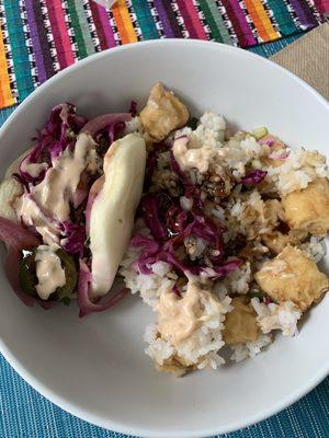 Bulgogi Bao, Glazed Crispy Tofu Bowl