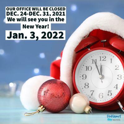 Holiday Hours 2021