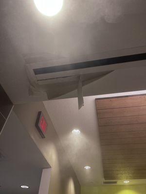 Ceiling peeling off