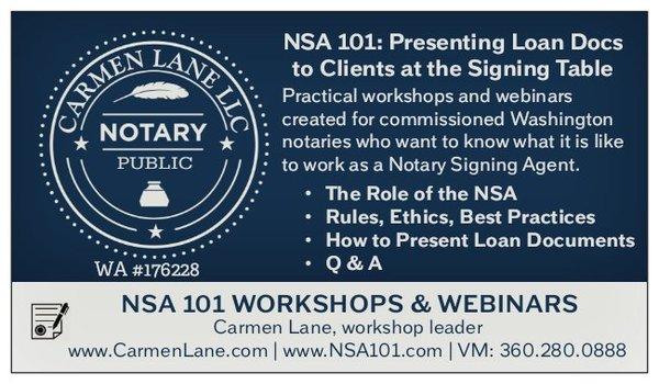 CARMEN LANE LLC | Notary Signing Agent Training