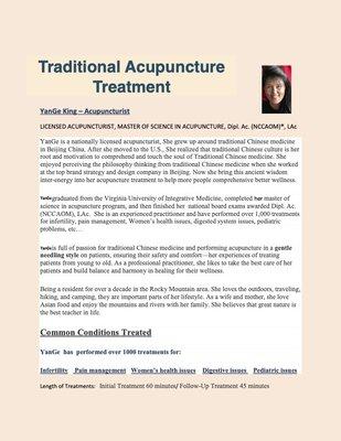 Traditional Acupuncture