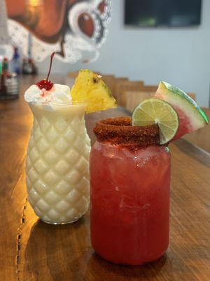 Piña Colada & Watermelon Margarita