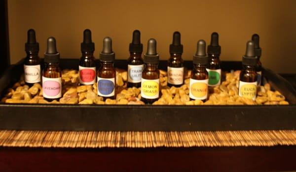 your choice of aromatherapy