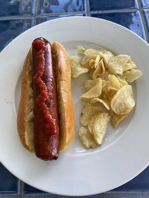 Honestly the best hot dog I have ever grilled