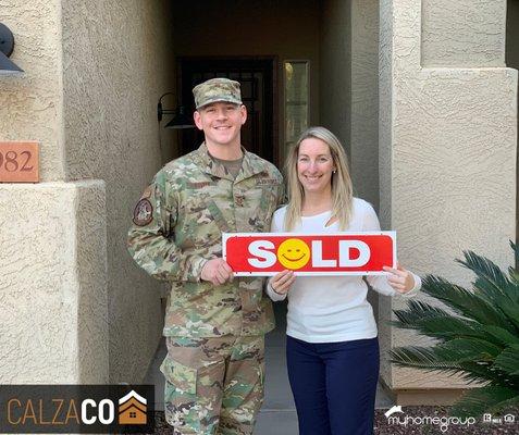 David and Meredith bought a home in Surprise, a few years later they called CalzaCo when it was time to PCS and sell.