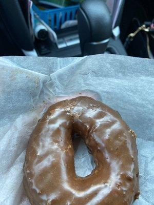 Chocolate frosted donut