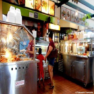 BEST FOOD SALAD BAR (pay-per-pound buffet at Jamaica Market Food Court. Queens, NY. Dr. Takeshi Yamada & Seara (Coney Island sea rabbit).